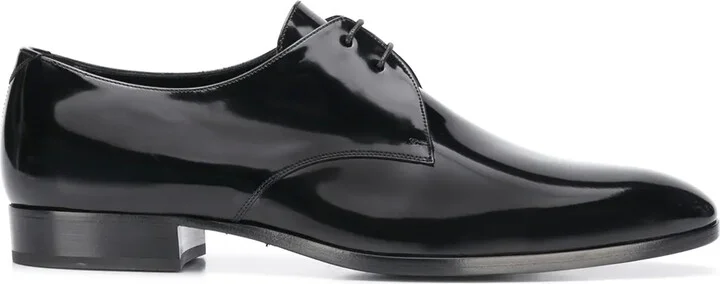 Wyatt varnished leather Derby shoes