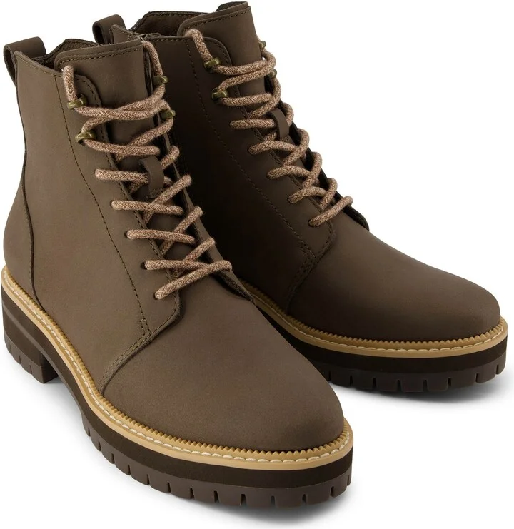 Wylder Olive Water Resistant Leather Boot - Image 3