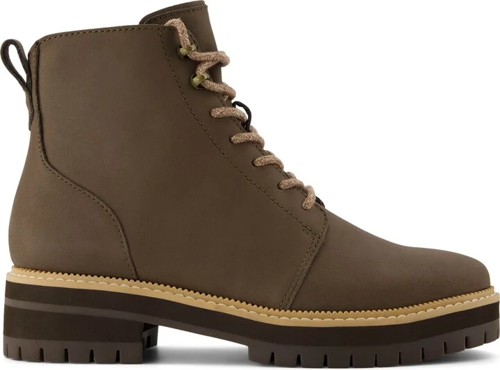 Wylder Olive Water Resistant Leather Boot