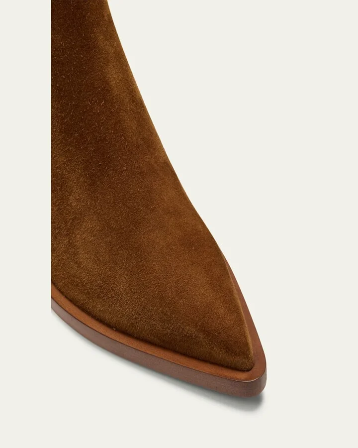 Wylie Suede Western Chelsea Booties - Image 7