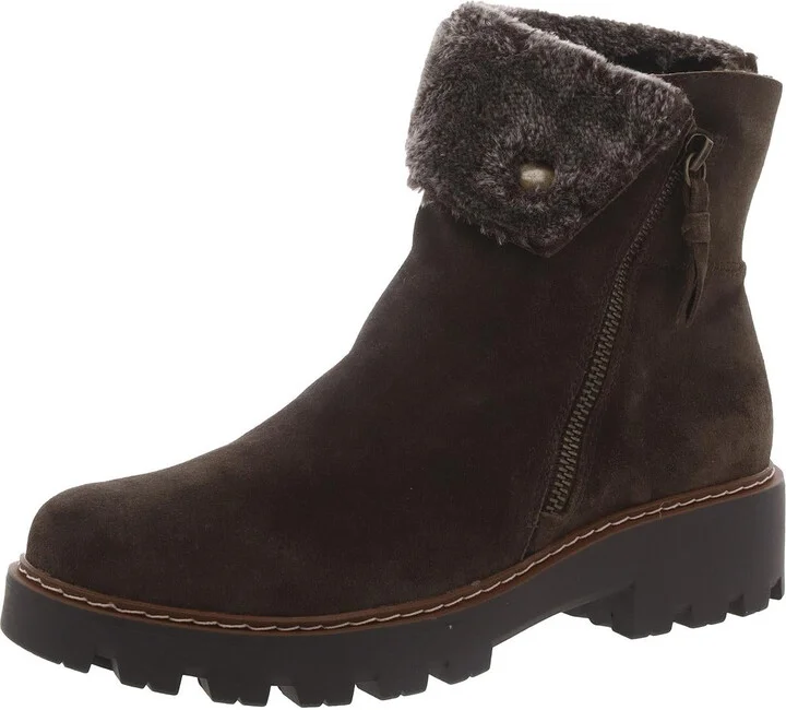WYOMING Womens Leather Lugged Sole Winter & Snow Boots