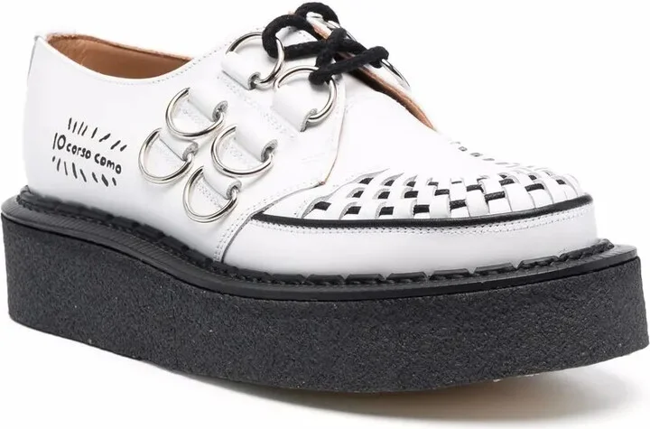 x 10 Corso Como D-ring embellished creepers - Image 2