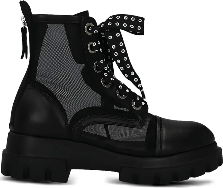 x 10 Corso Como mesh lace-up boots