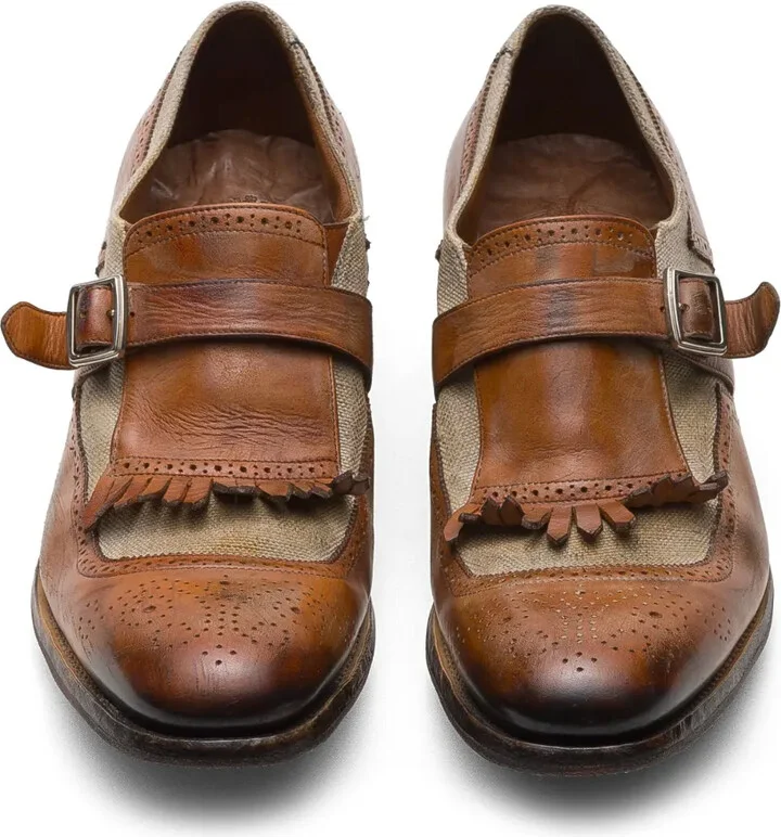 x 150th anniversary Shanghai leather monk shoes - Image 3