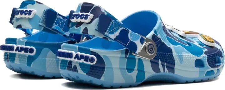 x A Bathing Ape Clog "Blue Camo" sneakers - Image 3