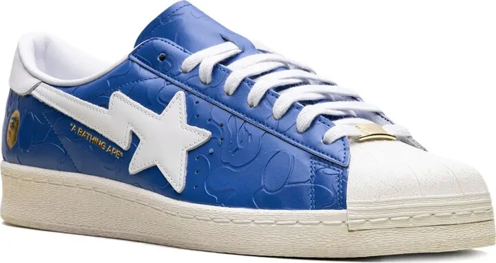 x A Bathing Ape Superstar Vintage "Blue White" sneakers - Image 2
