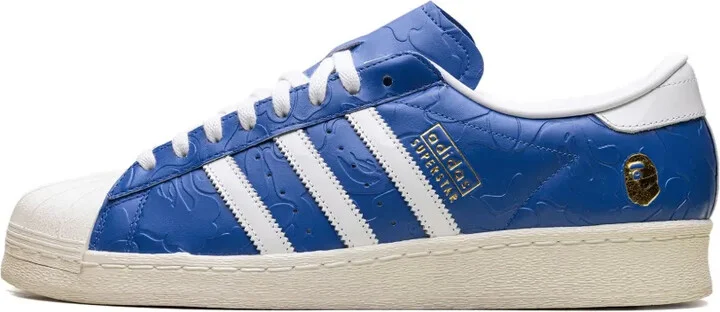 x A Bathing Ape Superstar Vintage "Blue White" sneakers - Image 5