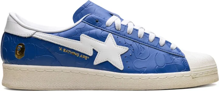 x A Bathing Ape Superstar Vintage "Blue White" sneakers