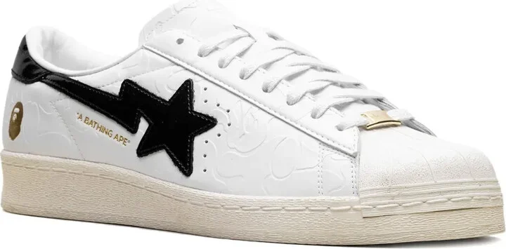 x A Bathing Ape Superstar Vintage "White Black" sneakers - Image 2