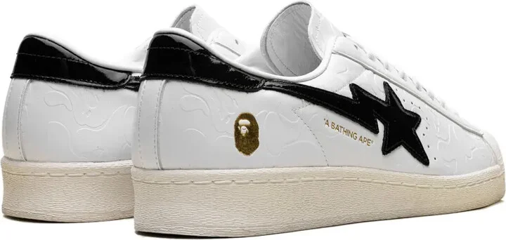 x A Bathing Ape Superstar Vintage "White Black" sneakers - Image 3