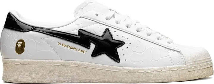 x A Bathing Ape Superstar Vintage "White Black" sneakers