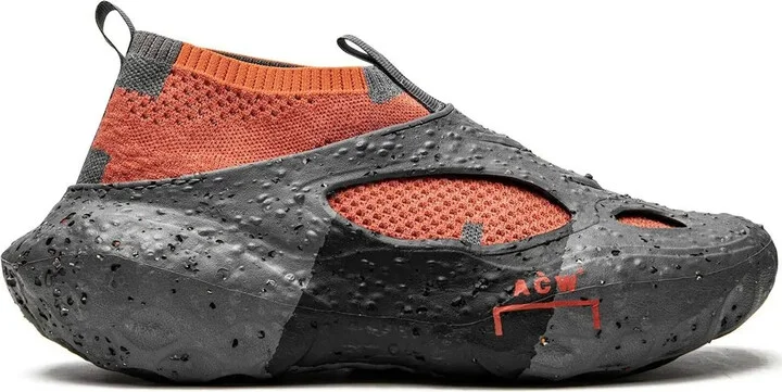 x A-Cold-Wall Sponge Crater "Dark Grey Tangerine Tango" sneakers