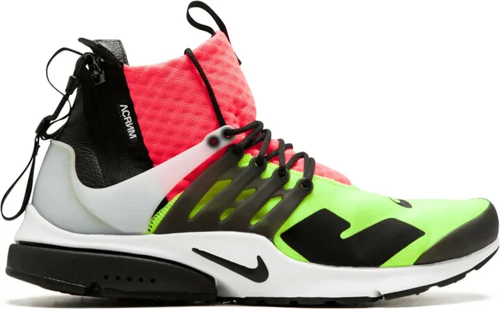 x Acronym Air Presto Mid "Hot Lava/Volt" sneakers