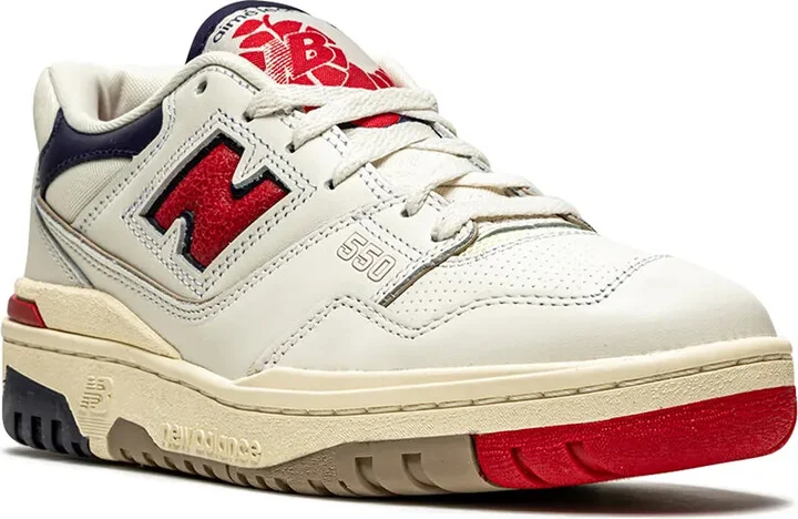 x Aimé Leon Dore 550 "White/Navy/Red" sneakers - Image 2