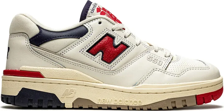 x Aimé Leon Dore 550 "White/Navy/Red" sneakers