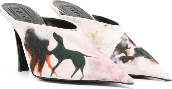 x Ambera Wellmann 95mm Fang mules - Image 2