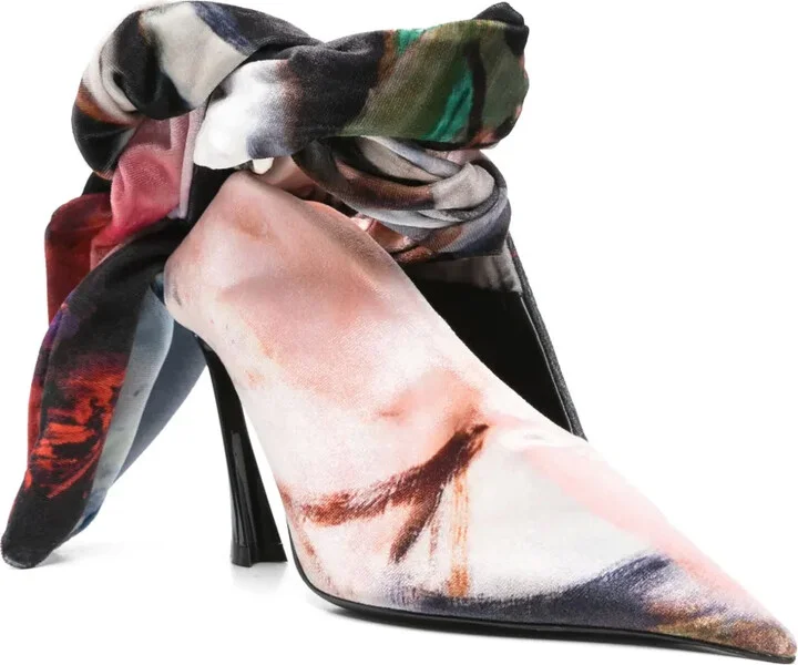 x Ambera Wellmann 95mm Fang pumps - Image 2