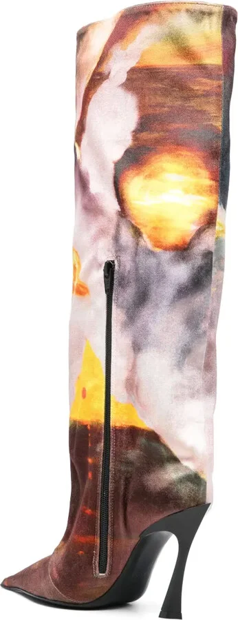 x Ambera Wellmann 95mm printed boots - Image 3