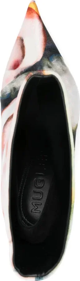 x Ambera Wellmann 95mm printed velvet boots - Image 4