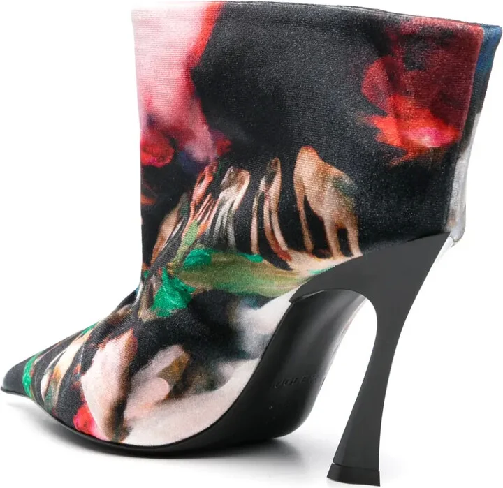 x Ambera Wellmann 95mm velvet boots - Image 3