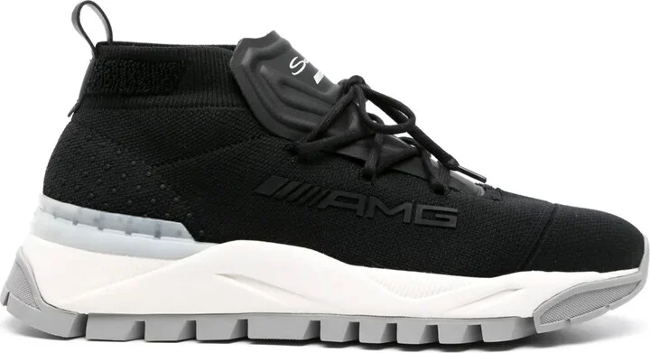 x AMG elasticated-panel sneakers