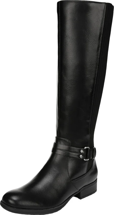 X-Anita Womens Faux Leather Knee-High Riding Boots
