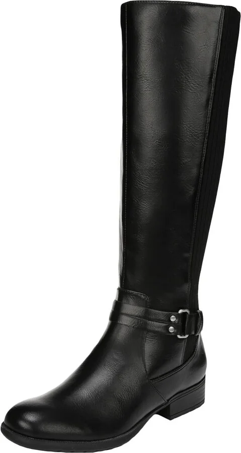 X-Anita Womens Faux Leather Tall Knee-High Boots