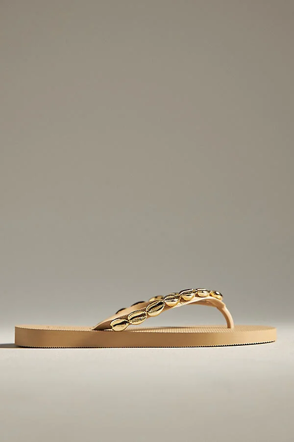 x Anthropologie Embellished Thong Sandals - Image 2