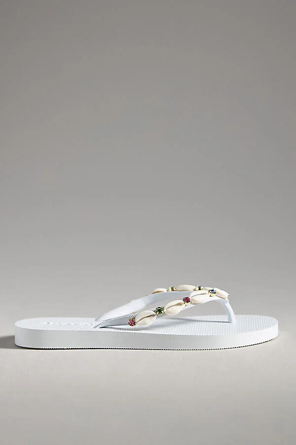 x Anthropologie Embellished Thong Sandals - Image 5