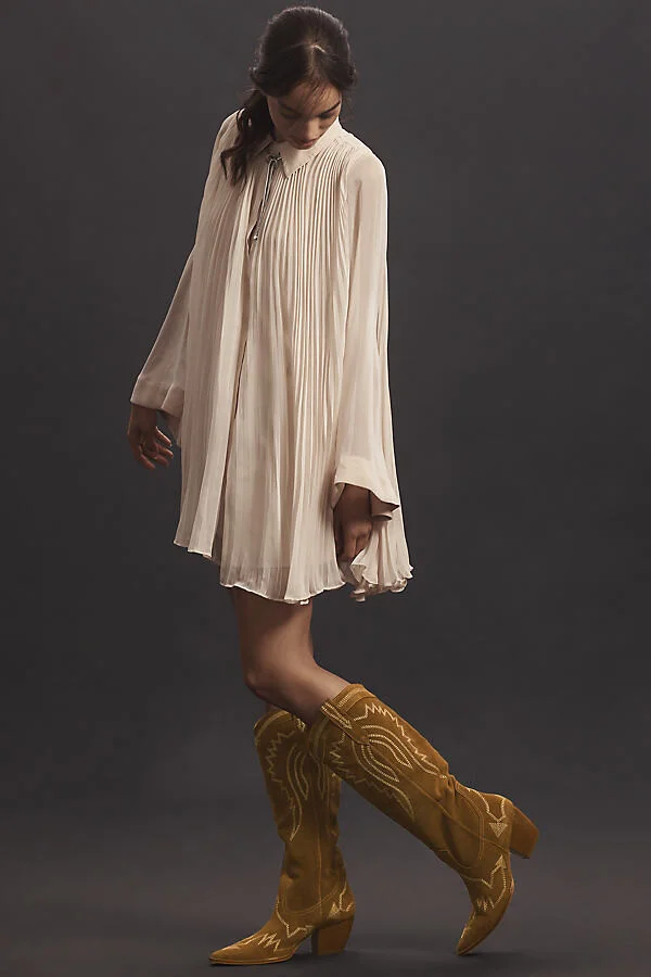 x Anthropologie Loretta Pull-On Western Boots