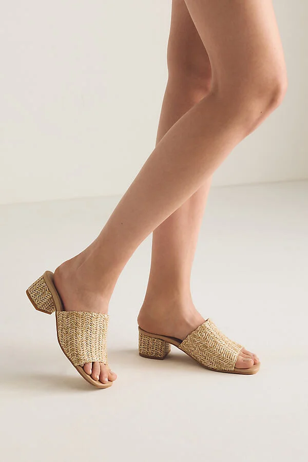 x Anthropologie Pepper Block-Heel Sandals