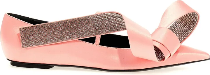 x Area Marquise ballerina shoes