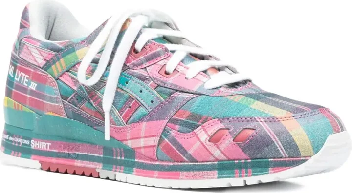x ASICS Gel-Lyte III 07 plaid low-top sneakers - Image 2
