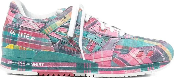 x ASICS Gel-Lyte III 07 plaid low-top sneakers