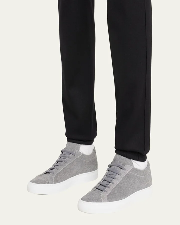 x B.shop Men’s Achilles Patterned Suede Low-Top Sneakers - Image 5