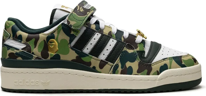 x BAPE Forum 84 Low "30th Anniversary Green Camo" sneakers
