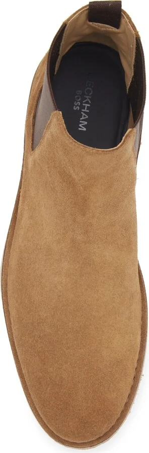 x Beckham Jareth Plain Toe Suede Chelsea Boot - Image 5