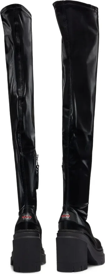 x Bella Poarch vinyl-effect heeled boots - Image 3