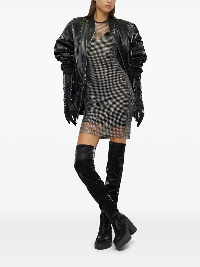 x Bella Poarch vinyl-effect heeled boots - Image 5