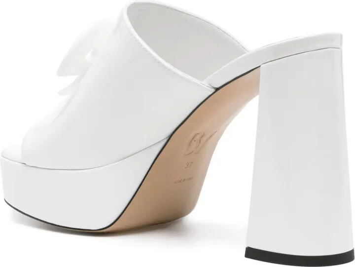 x Bettina Vermillon Glossy Anitta 110mm mules - Image 3