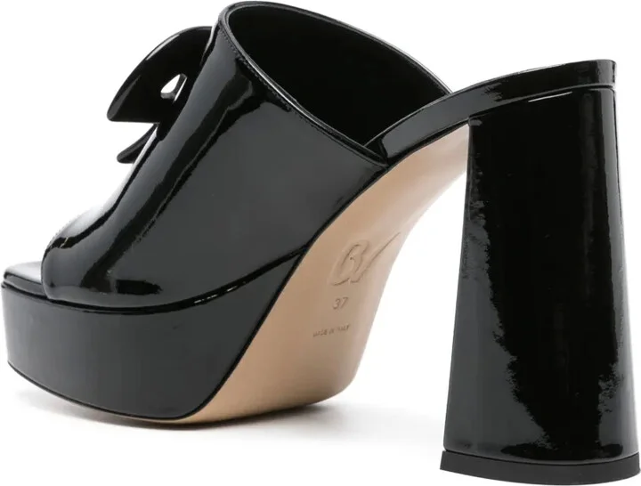 x Bettina Vermillon Glossy Anitta 110mm mules - Image 3