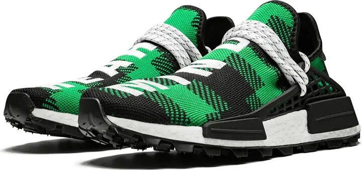 x Billionaires Boys Club x Pharrell Williams NMD Hu "Plaid Pack/Green" sneakers - Image 2