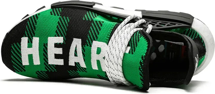 x Billionaires Boys Club x Pharrell Williams NMD Hu "Plaid Pack/Green" sneakers - Image 4
