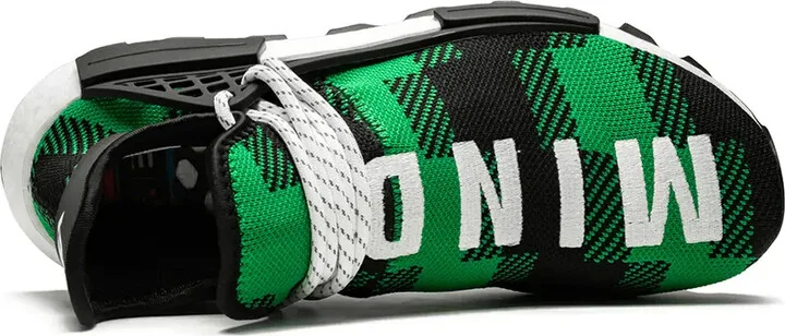 x Billionaires Boys Club x Pharrell Williams NMD Hu "Plaid Pack/Green" sneakers - Image 5