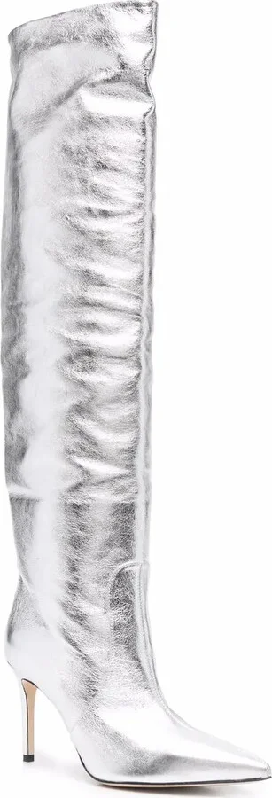 x Brian Atwood Carra metallic-effect boots - Image 2