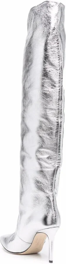 x Brian Atwood Carra metallic-effect boots - Image 3