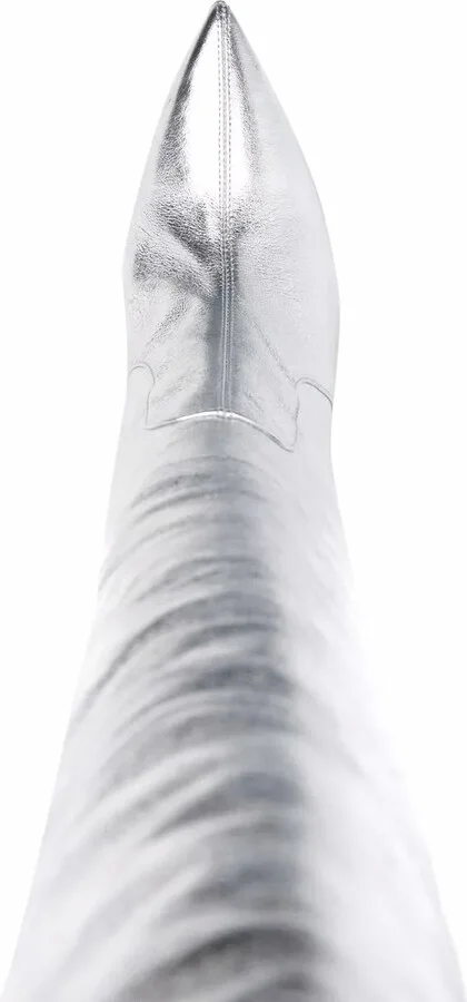 x Brian Atwood Carra metallic-effect boots - Image 4