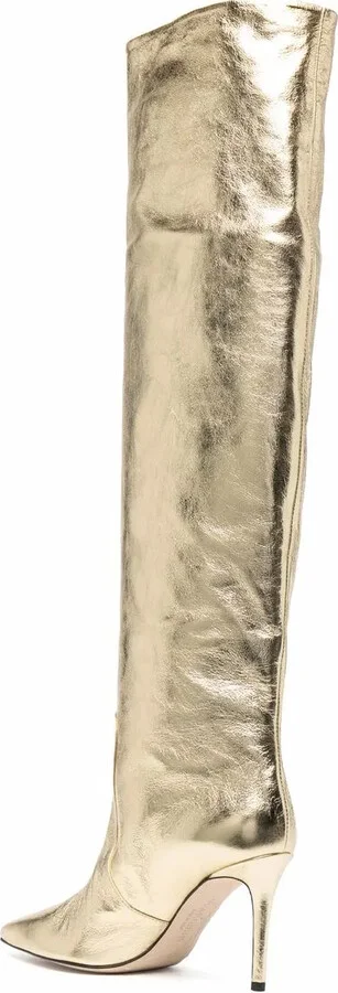 x Brian Atwood Carra metallic-effect boots - Image 3