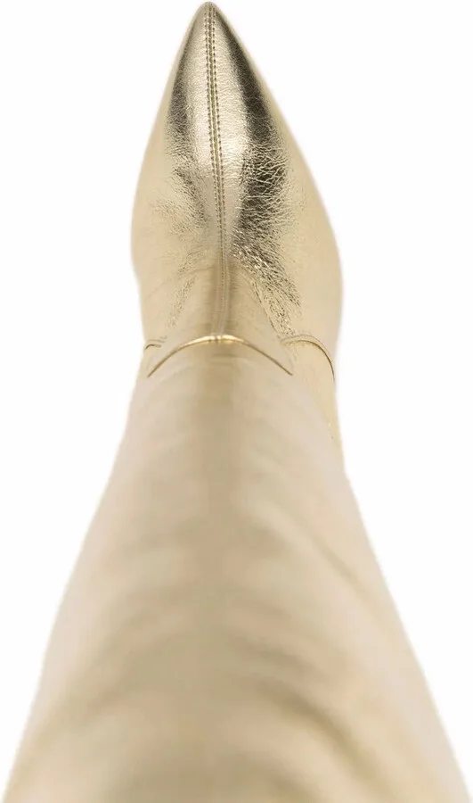 x Brian Atwood Carra metallic-effect boots - Image 4
