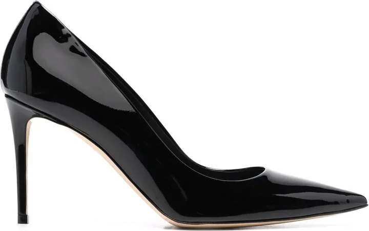 x Brian Atwood Gigi patent leather pumps